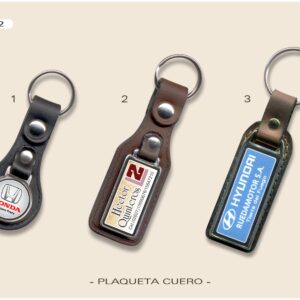 PC-2 LLAVERO PLAQUETA CUERO