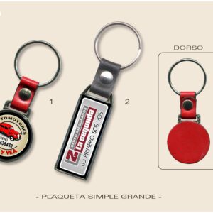 PS-2 LLAVERO PLAQUETA SIMPLE