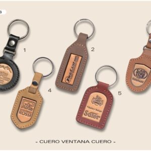 CV-3 LLAVERO DE CUERO VENTANA CUERO