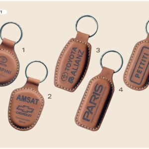 CD-1 LLAVERO DOBLE CUERO LASER