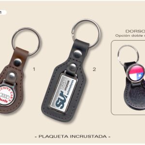 PC-1 LLAVERO PLAQUETA INCRUSTADA