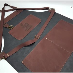 279/70 - DELANTAL SÍMIL BOLSILLOS CUERO